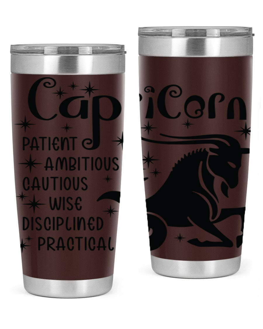 Capricorn 182# 20oz Tumbler featuring double wall vacuum insulation and a stylish design, perfect for hot and cold beverages.