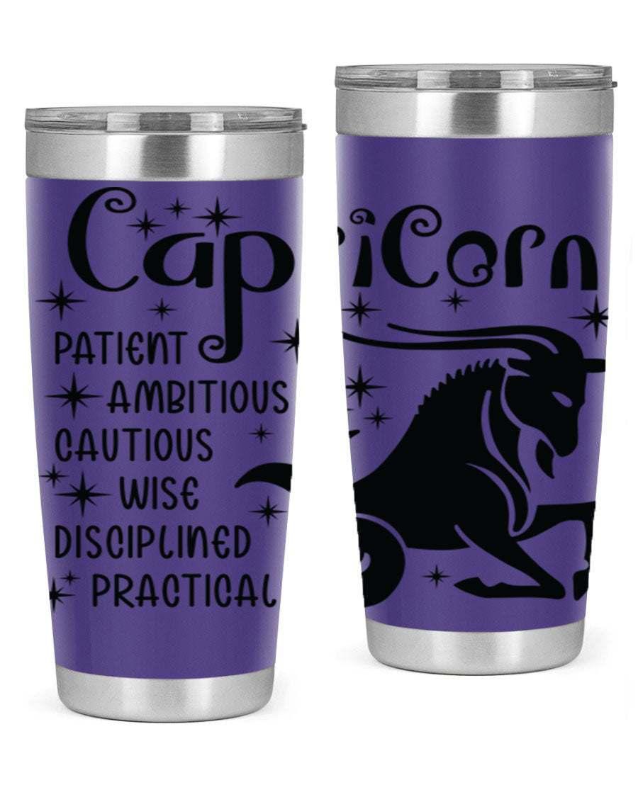 Capricorn 182# 20oz Tumbler featuring double wall vacuum insulation and a stylish design, perfect for hot and cold beverages.