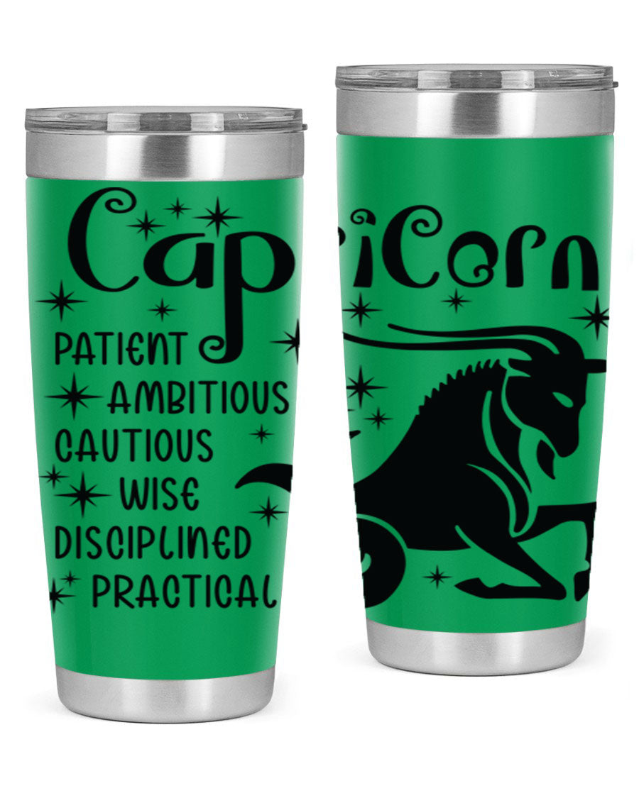 Capricorn 182# 20oz Tumbler featuring double wall vacuum insulation and a stylish design, perfect for hot and cold beverages.