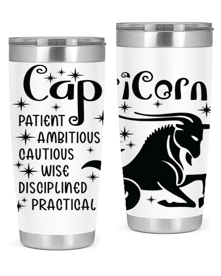 Capricorn 182# 20oz Tumbler featuring double wall vacuum insulation and a stylish design, perfect for hot and cold beverages.