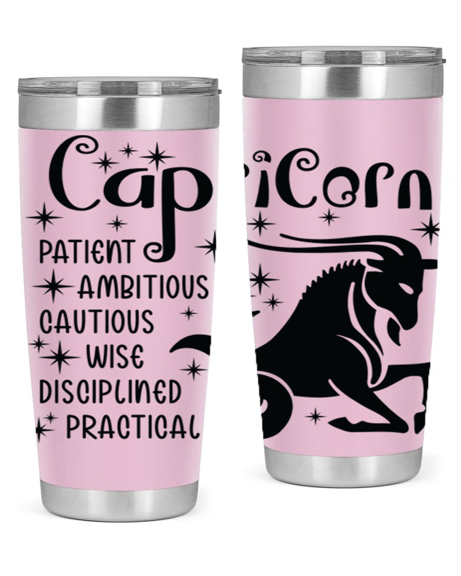 Capricorn 182# 20oz Tumbler featuring double wall vacuum insulation and a stylish design, perfect for hot and cold beverages.