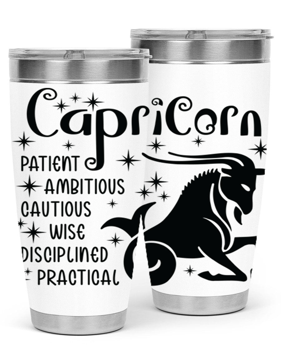 Capricorn 182# 20oz Tumbler featuring double wall vacuum insulation and a stylish design, perfect for hot and cold beverages.
