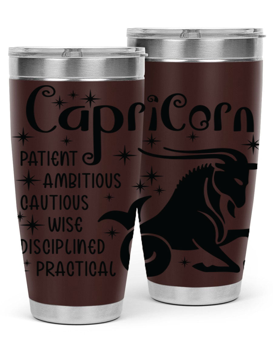 Capricorn 182# 20oz Tumbler featuring double wall vacuum insulation and a stylish design, perfect for hot and cold beverages.