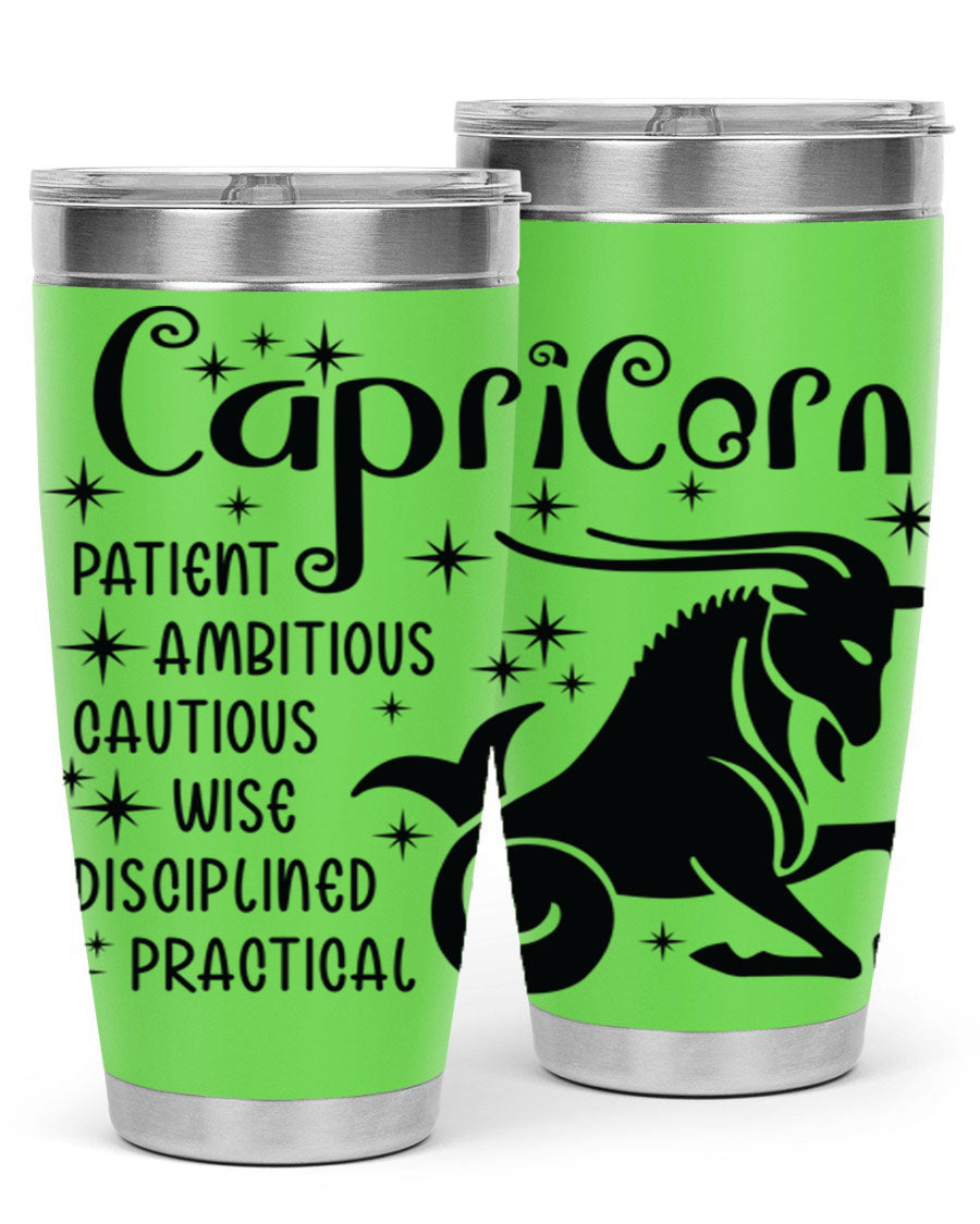 Capricorn 182# 20oz Tumbler featuring double wall vacuum insulation and a stylish design, perfect for hot and cold beverages.