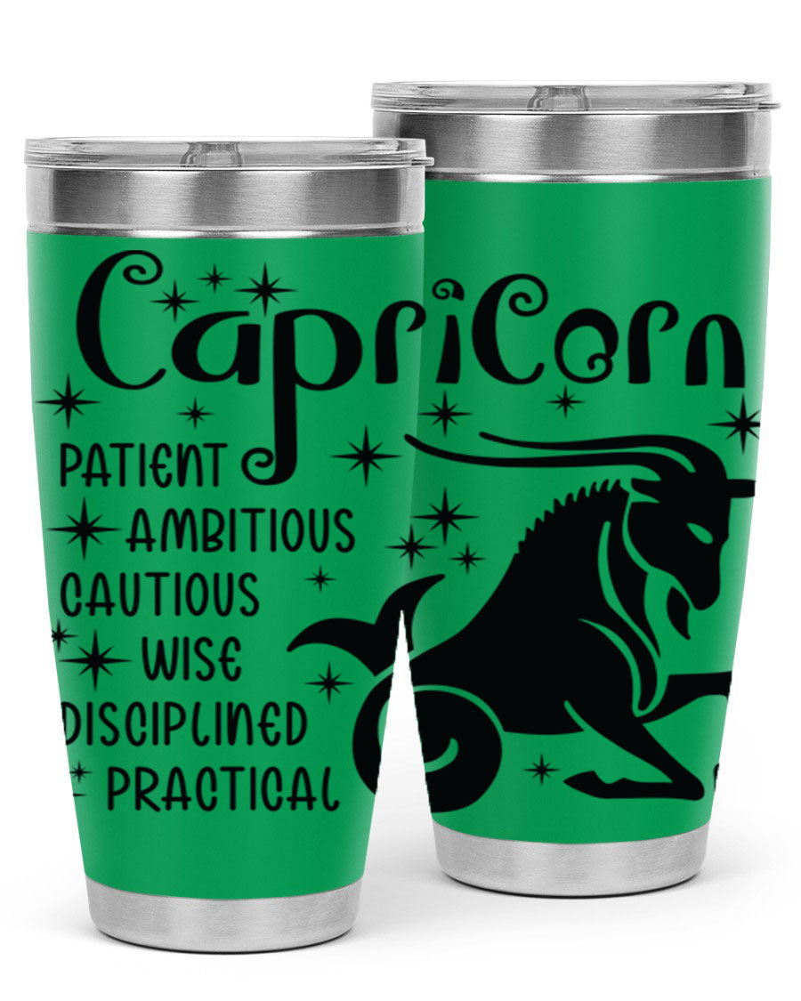 Capricorn 182# 20oz Tumbler featuring double wall vacuum insulation and a stylish design, perfect for hot and cold beverages.