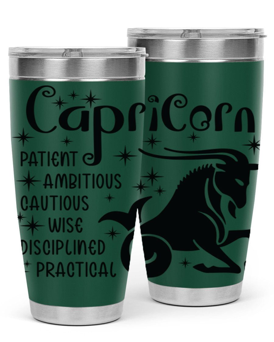 Capricorn 182# 20oz Tumbler featuring double wall vacuum insulation and a stylish design, perfect for hot and cold beverages.
