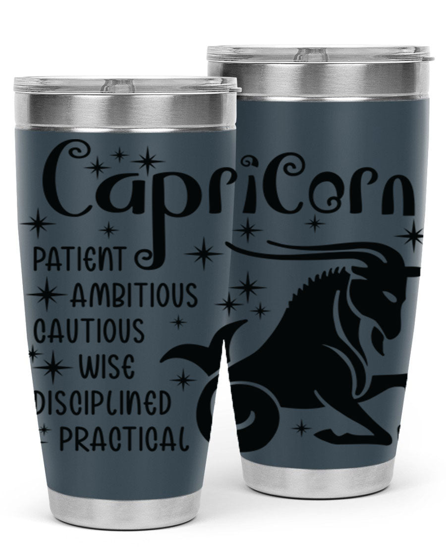 Capricorn 182# 20oz Tumbler featuring double wall vacuum insulation and a stylish design, perfect for hot and cold beverages.