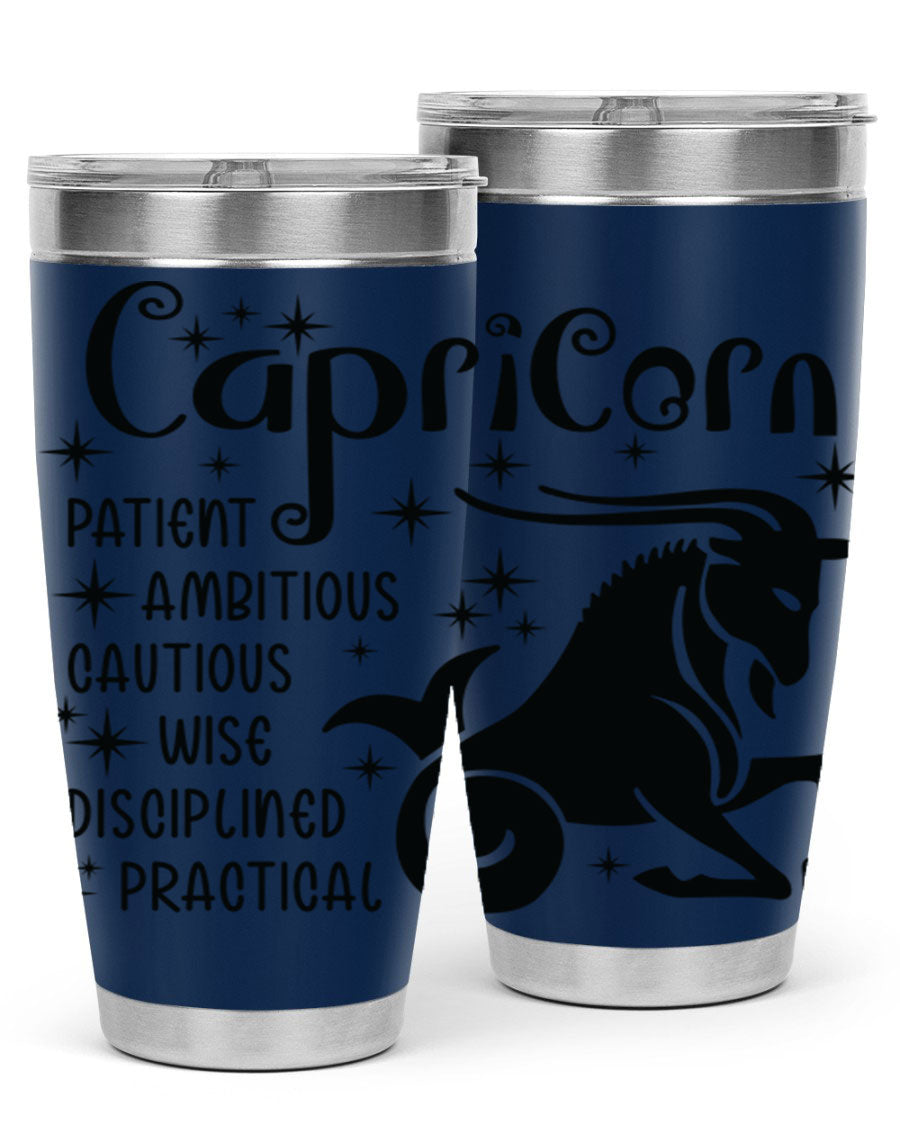 Capricorn 182# 20oz Tumbler featuring double wall vacuum insulation and a stylish design, perfect for hot and cold beverages.