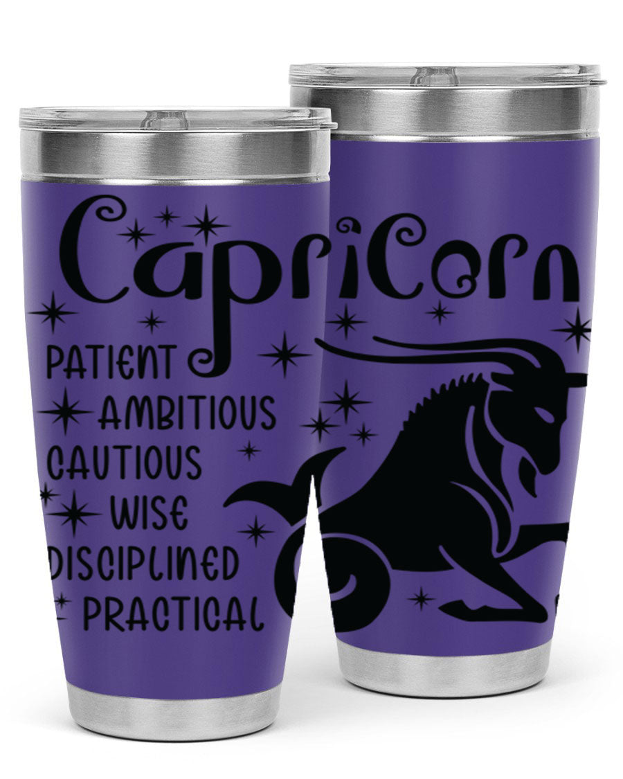Capricorn 182# 20oz Tumbler featuring double wall vacuum insulation and a stylish design, perfect for hot and cold beverages.