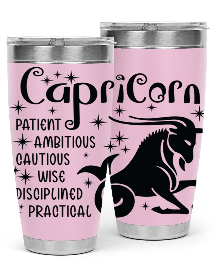 Capricorn 182# 20oz Tumbler featuring double wall vacuum insulation and a stylish design, perfect for hot and cold beverages.
