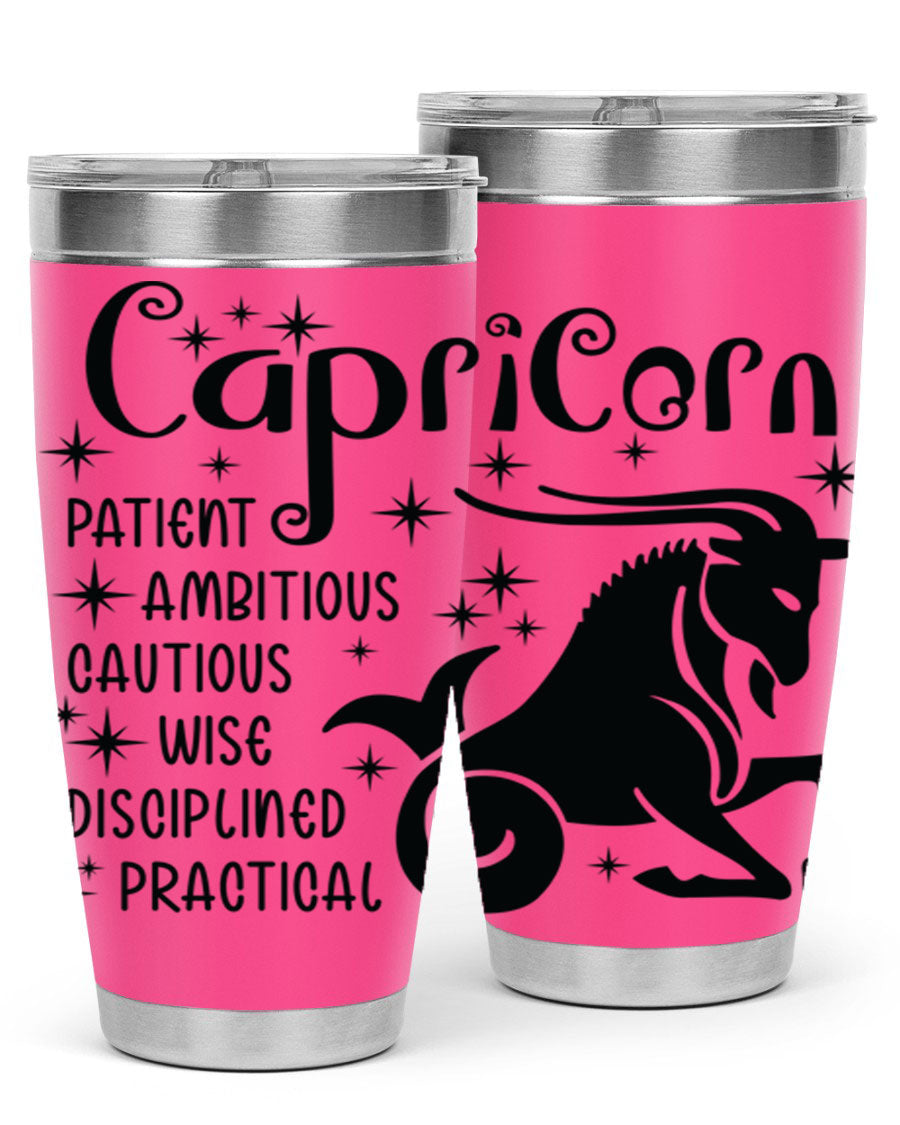 Capricorn 182# 20oz Tumbler featuring double wall vacuum insulation and a stylish design, perfect for hot and cold beverages.