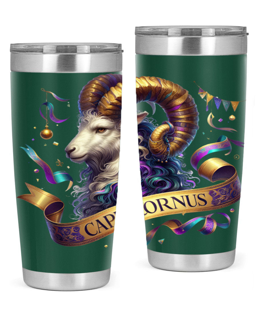 Capricorn 209# Zodiac Tumbler in stainless steel with a zodiac design, available in 20oz and 30oz sizes.