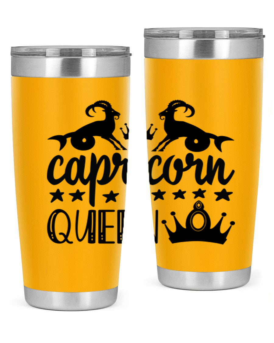Capricorn Queen 195# Tumbler in stainless steel with a stylish design, perfect for hot and cold beverages.