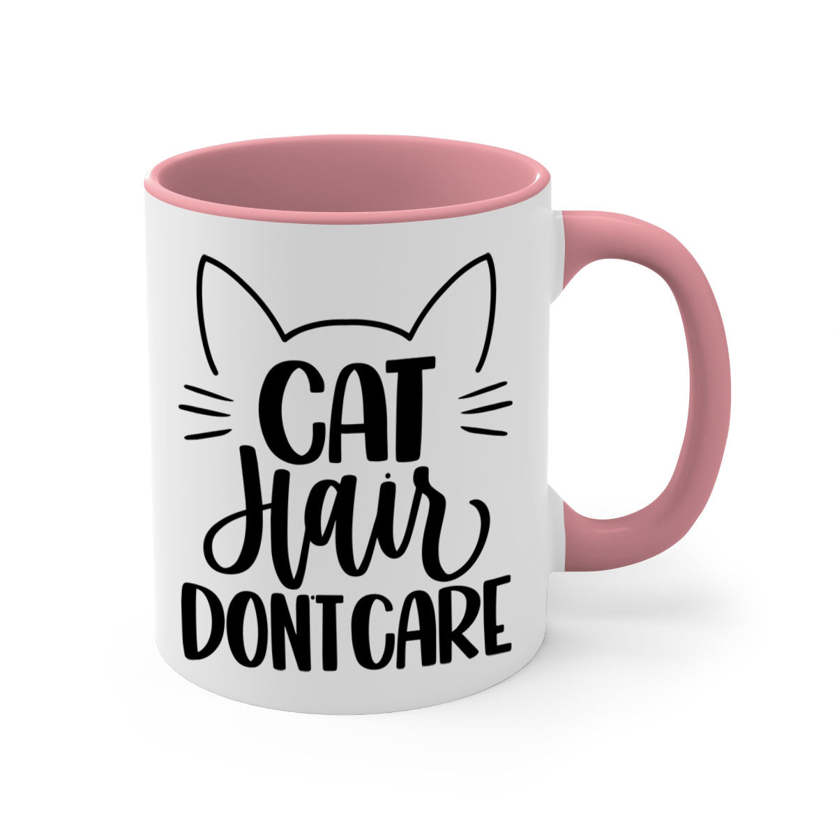 Cat Hair Don't Care Style 82# Mug with colorful handle and glossy finish, perfect for coffee and tea lovers.