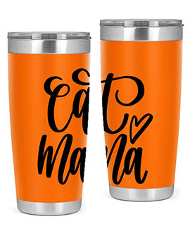 Cat Mama Style 83# Tumbler in stainless steel with a stylish design, perfect for cat lovers.