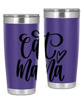 Cat Mama Style 83# Tumbler in stainless steel with a stylish design, perfect for cat lovers.
