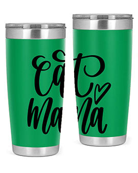Cat Mama Style 83# Tumbler in stainless steel with a stylish design, perfect for cat lovers.