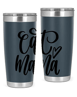 Cat Mama Style 83# Tumbler in stainless steel with a stylish design, perfect for cat lovers.