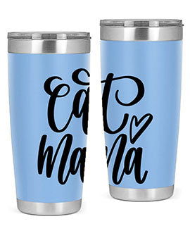 Cat Mama Style 83# Tumbler in stainless steel with a stylish design, perfect for cat lovers.