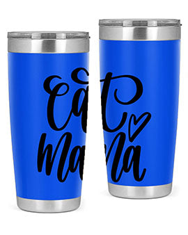 Cat Mama Style 83# Tumbler in stainless steel with a stylish design, perfect for cat lovers.