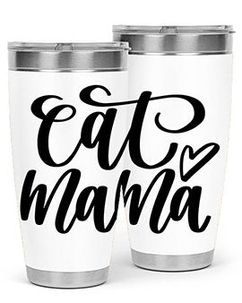 Cat Mama Style 83# Tumbler in stainless steel with a stylish design, perfect for cat lovers.