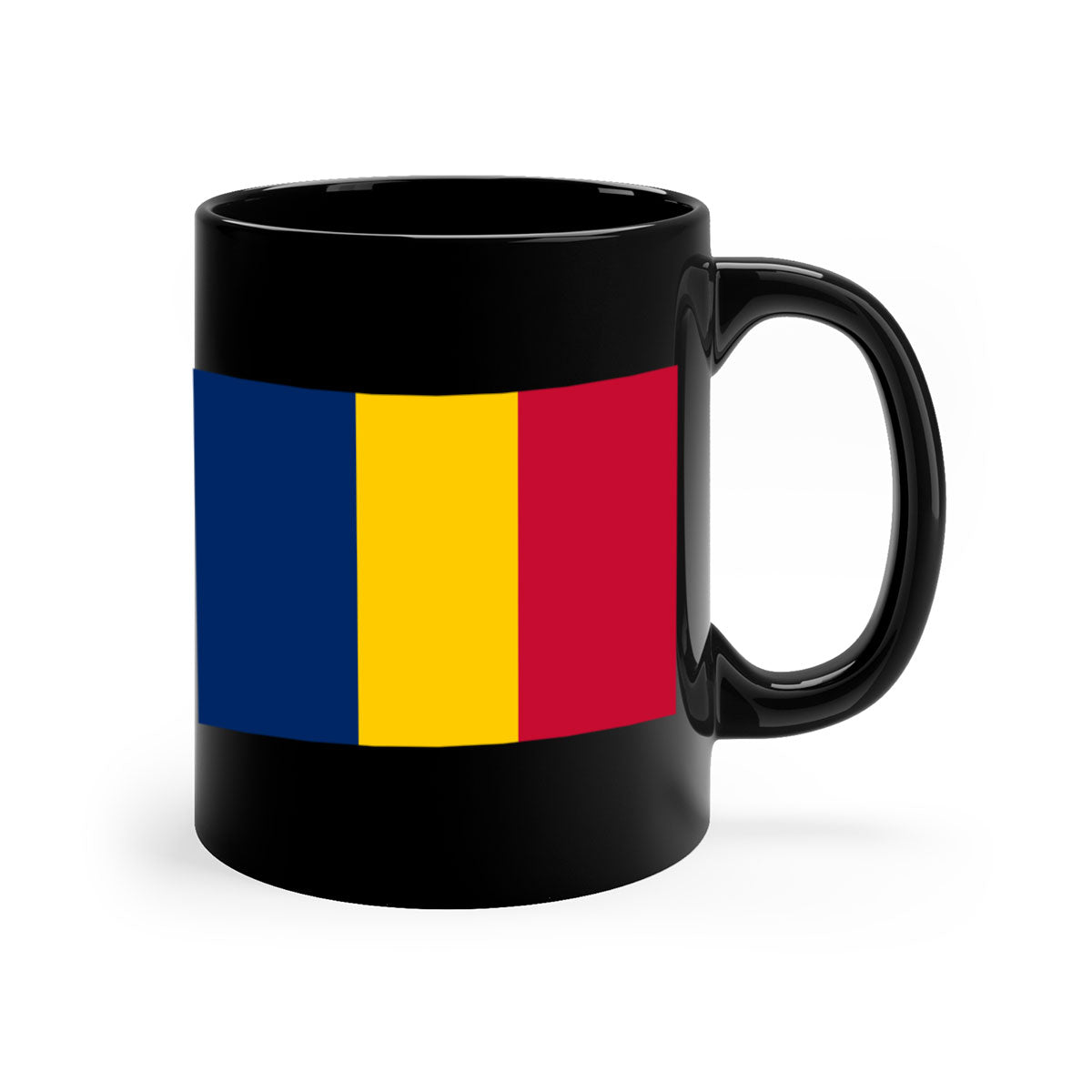 Chad 164# Mug featuring a two-tone design with a colored handle and glossy finish, available in multiple colors.