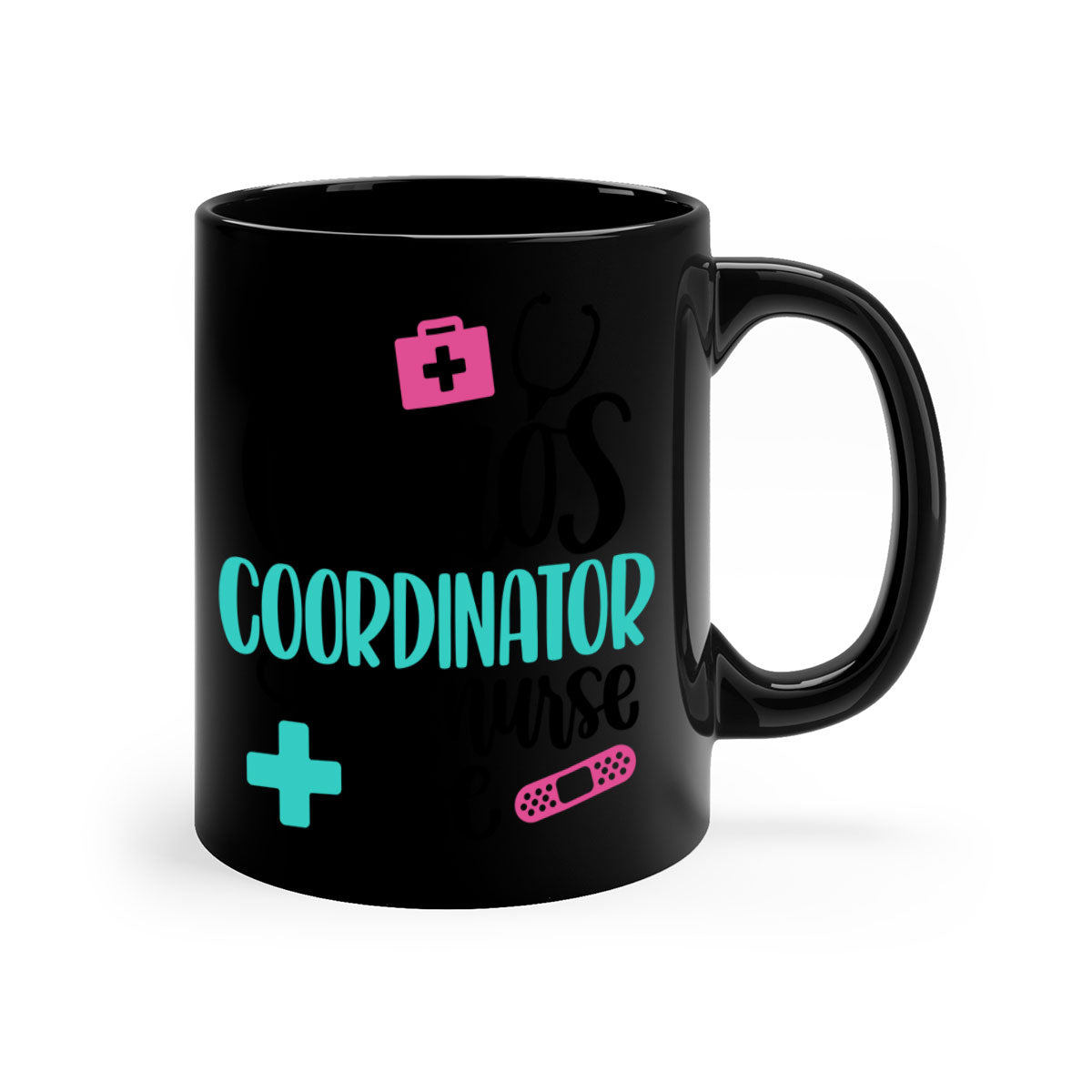 Chaos Coordinator Nurse Life Style Mug with colorful handle and glossy finish, available in multiple colors and sizes.