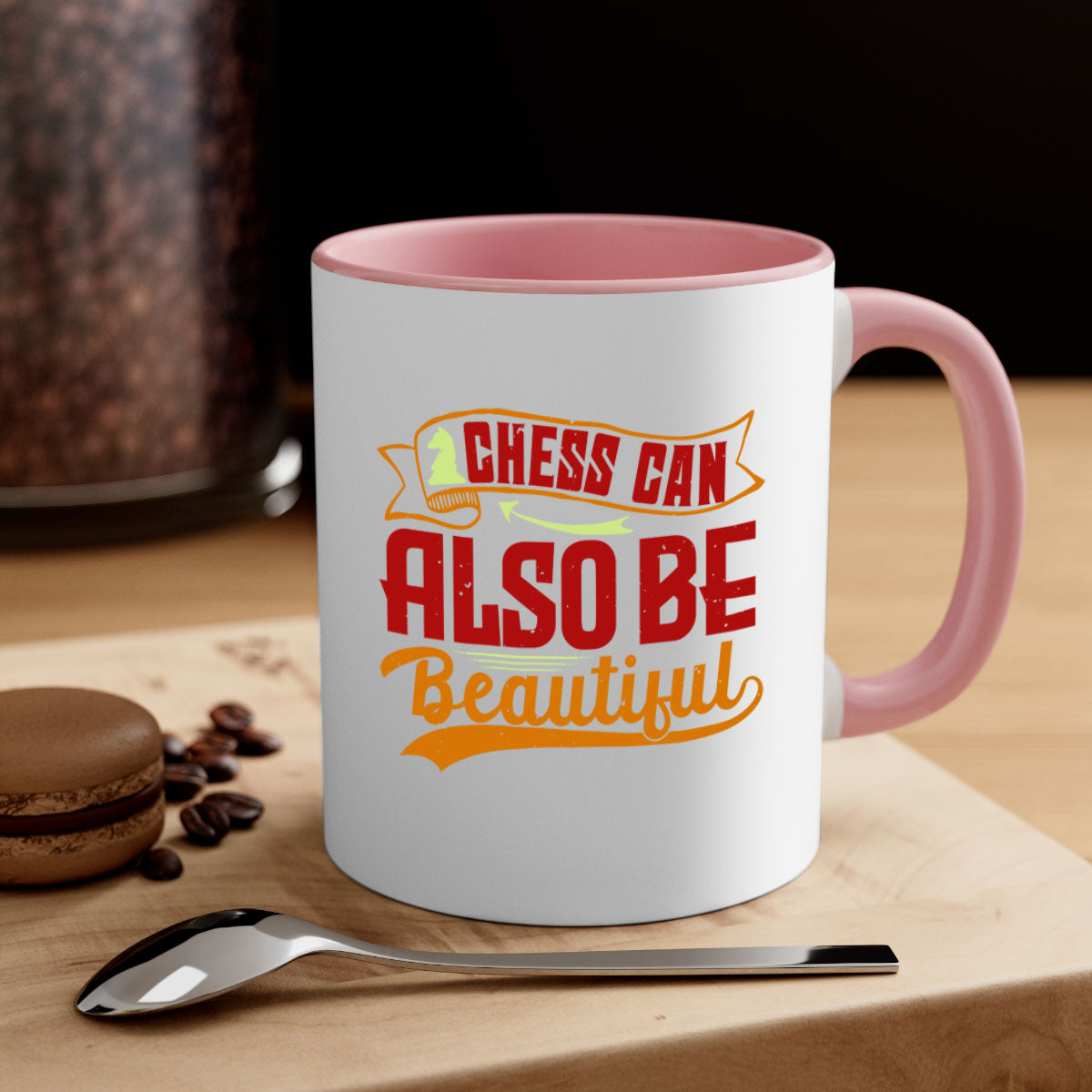A stylish two-tone ceramic mug featuring a colored handle and glossy finish, perfect for coffee or tea lovers.