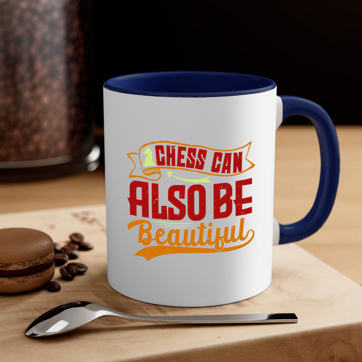 A stylish two-tone ceramic mug featuring a colored handle and glossy finish, perfect for coffee or tea lovers.