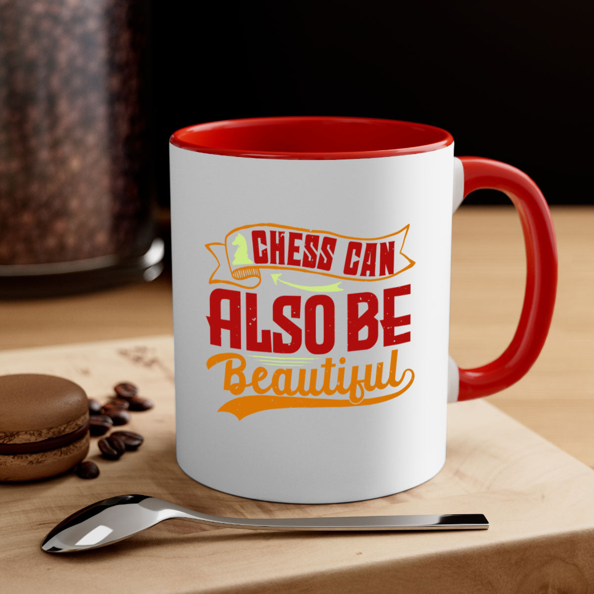 A stylish two-tone ceramic mug featuring a colored handle and glossy finish, perfect for coffee or tea lovers.