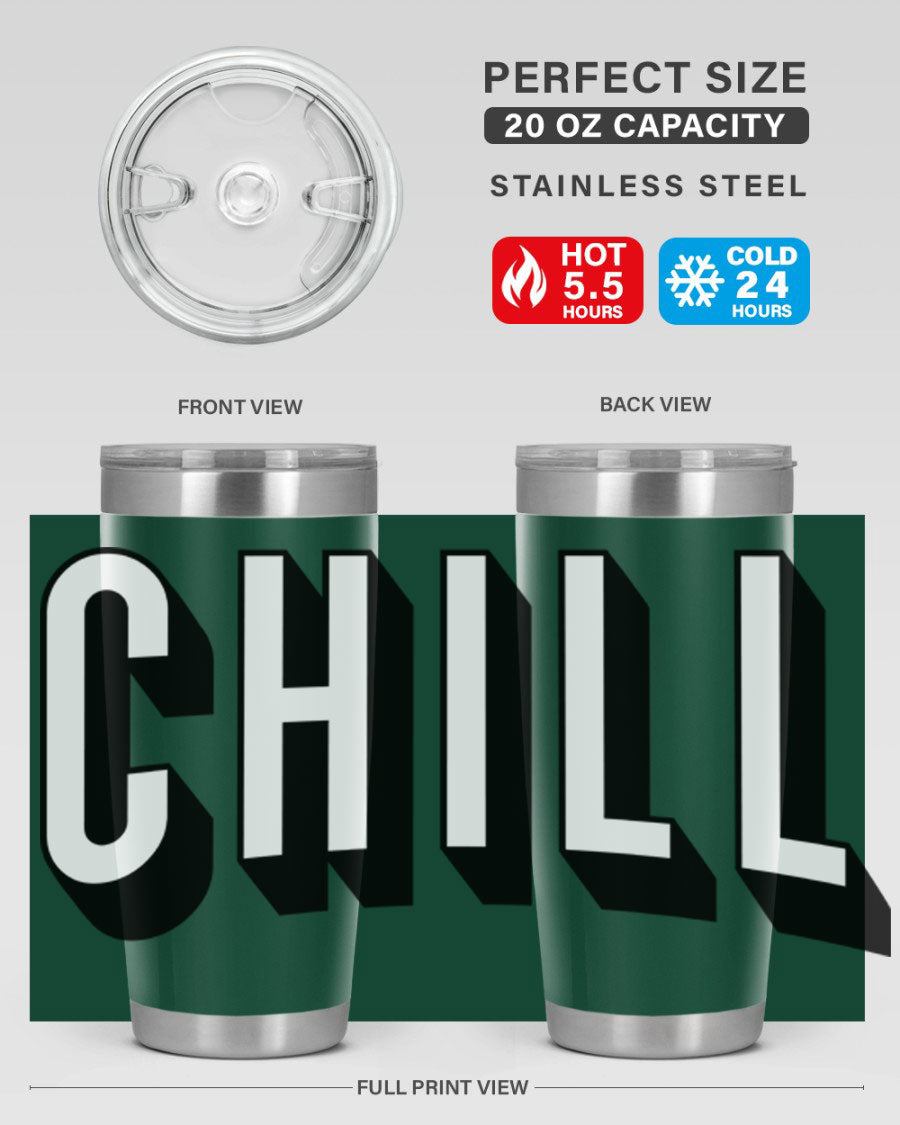 Chill Netflix 186# Cotton Tank featuring stylish black words and phrases, perfect for casual wear and lounging.