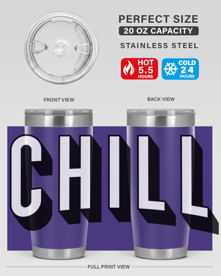 Chill Netflix 186# Cotton Tank featuring stylish black words and phrases, perfect for casual wear and lounging.