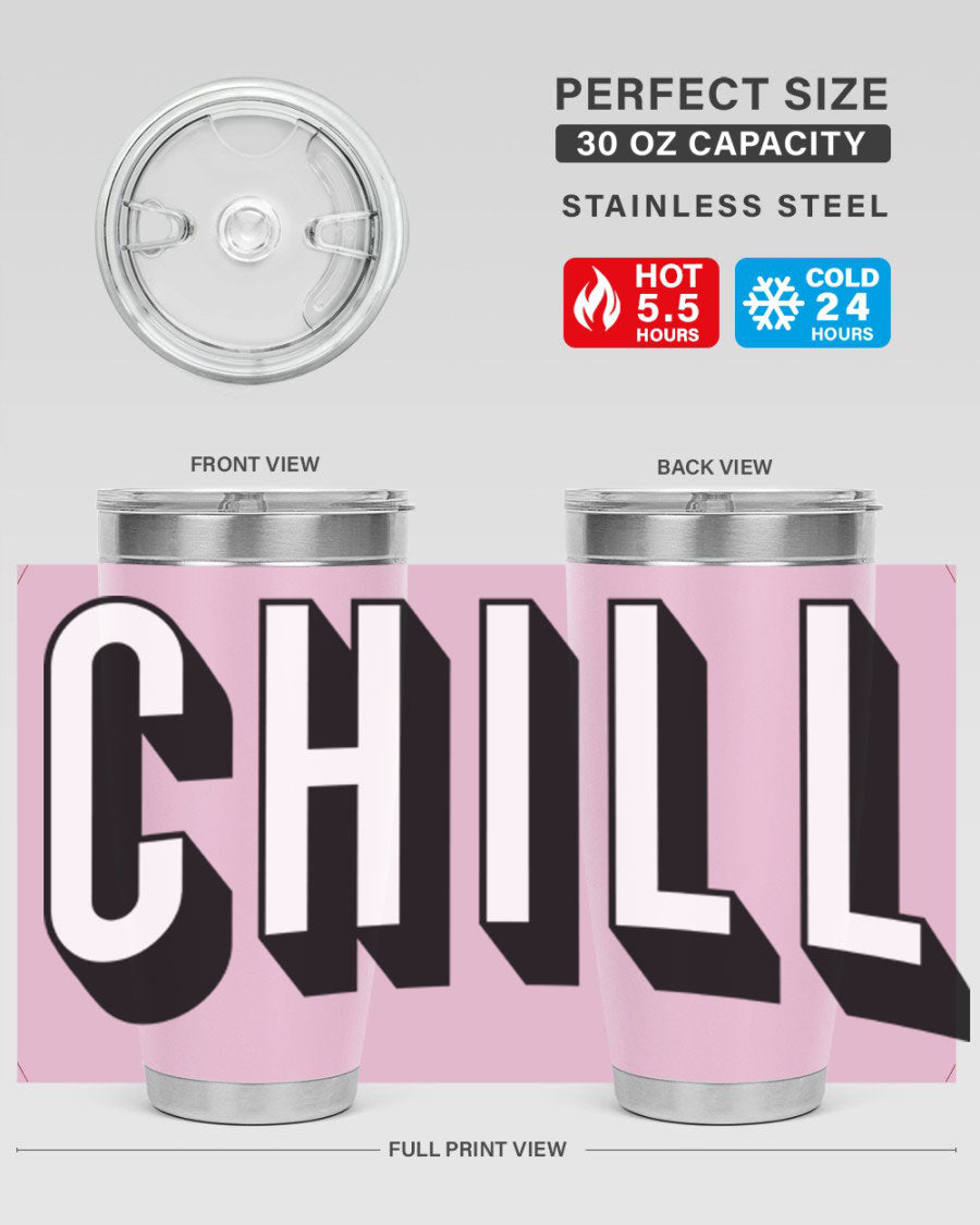 Chill Netflix 186# Cotton Tank featuring stylish black words and phrases, perfect for casual wear and lounging.