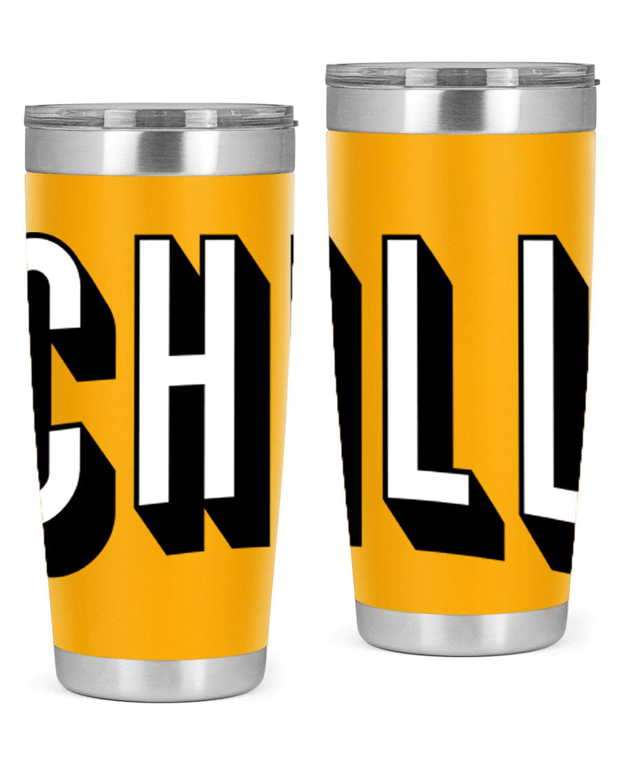 Chill Netflix 186# Cotton Tank featuring stylish black words and phrases, perfect for casual wear and lounging.