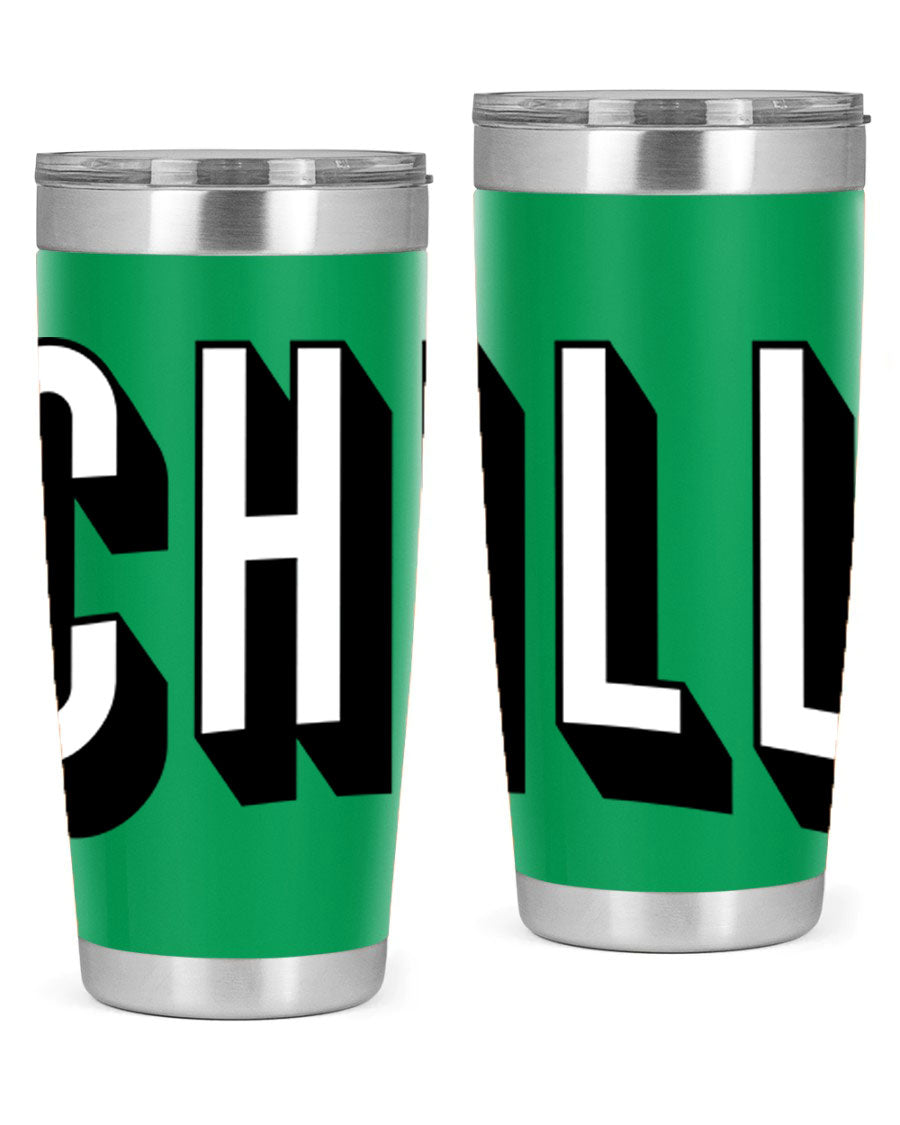 Chill Netflix 186# Cotton Tank featuring stylish black words and phrases, perfect for casual wear and lounging.