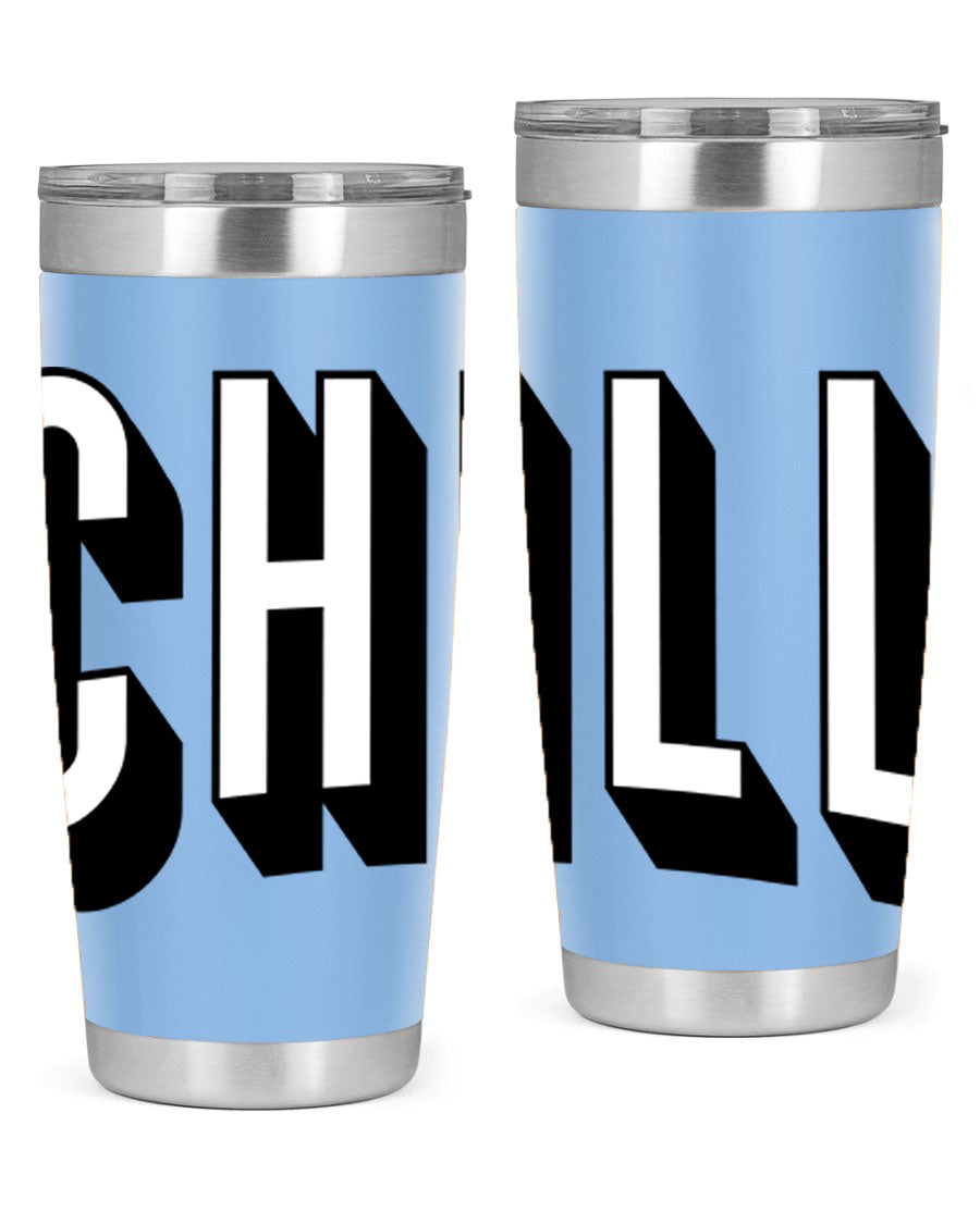 Chill Netflix 186# Cotton Tank featuring stylish black words and phrases, perfect for casual wear and lounging.