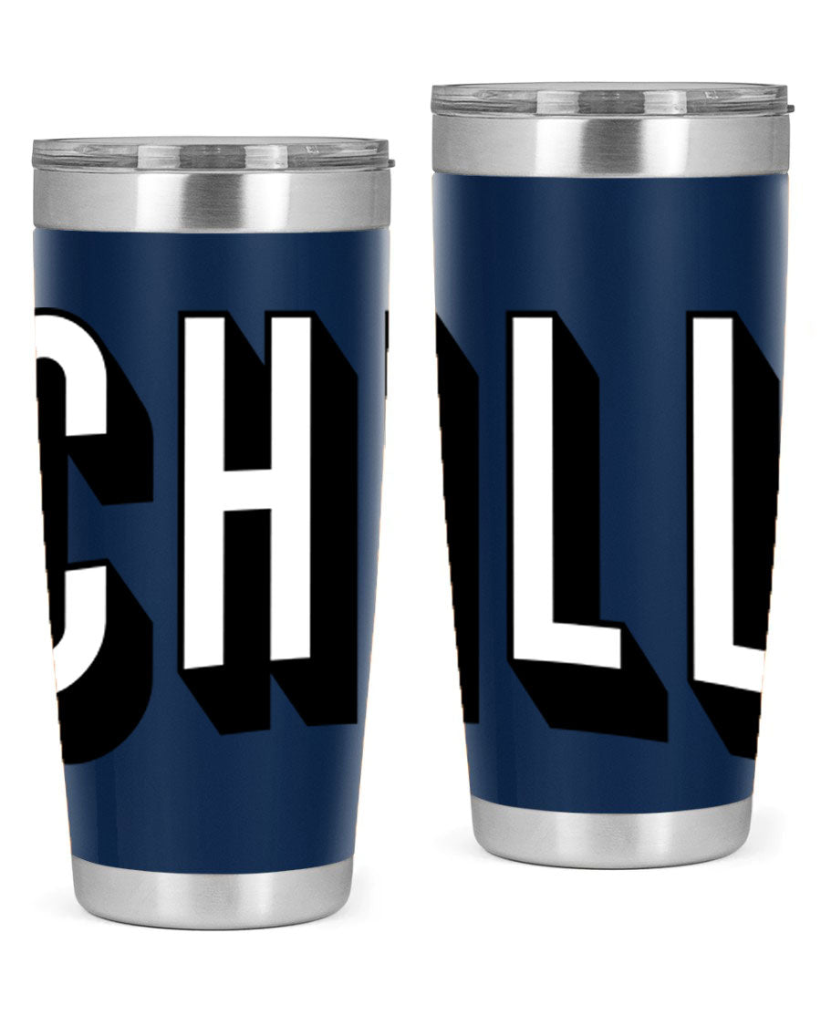 Chill Netflix 186# Cotton Tank featuring stylish black words and phrases, perfect for casual wear and lounging.