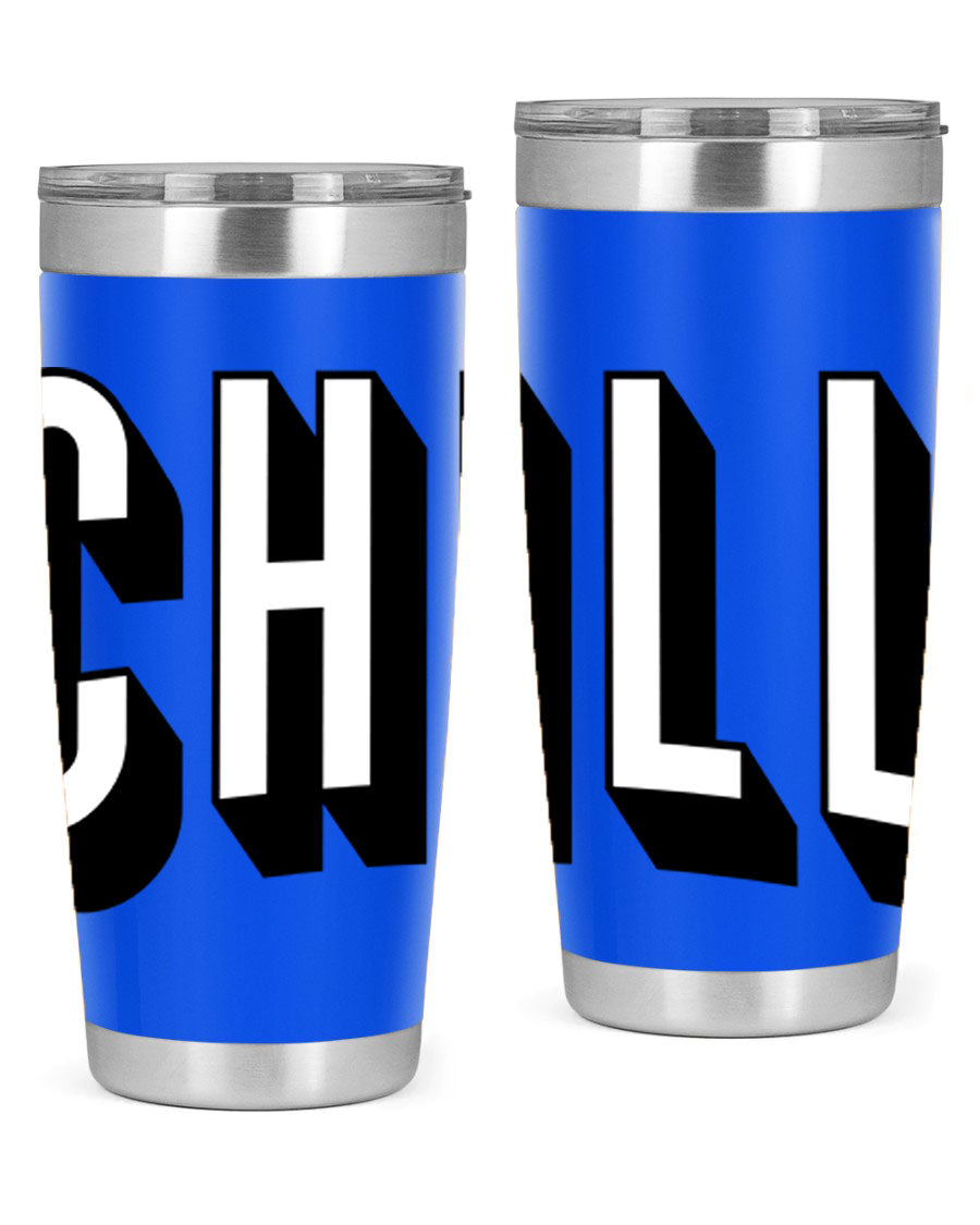 Chill Netflix 186# Cotton Tank featuring stylish black words and phrases, perfect for casual wear and lounging.