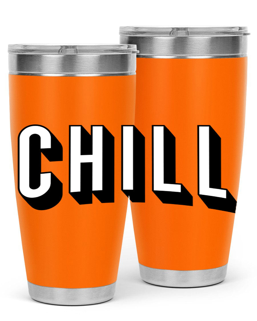 Chill Netflix 186# Cotton Tank featuring stylish black words and phrases, perfect for casual wear and lounging.