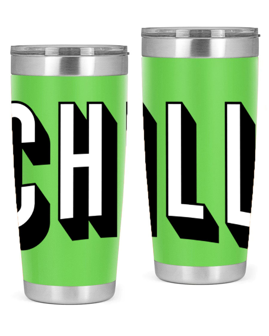 Chill Netflix 186# Cotton Tank featuring stylish black words and phrases, perfect for casual wear and lounging.