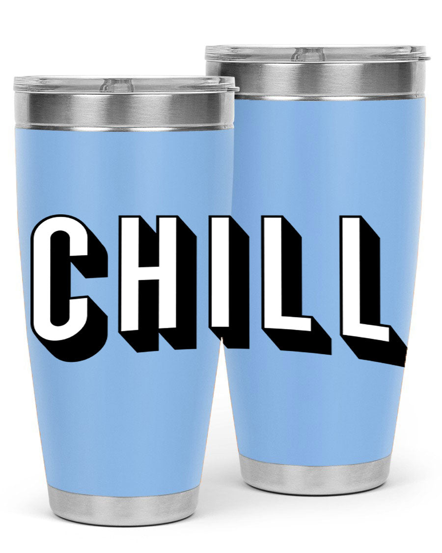 Chill Netflix 186# Cotton Tank featuring stylish black words and phrases, perfect for casual wear and lounging.