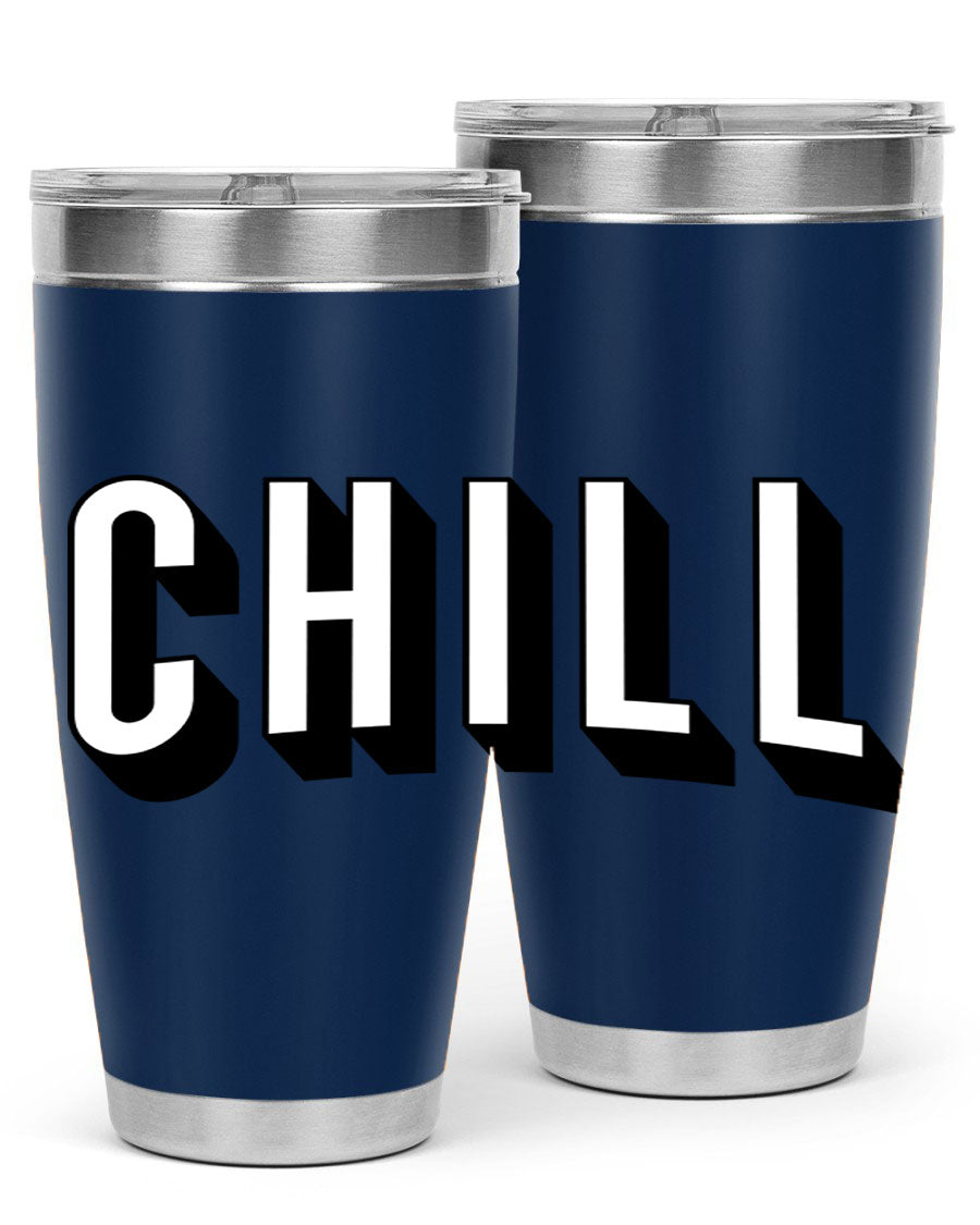 Chill Netflix 186# Cotton Tank featuring stylish black words and phrases, perfect for casual wear and lounging.