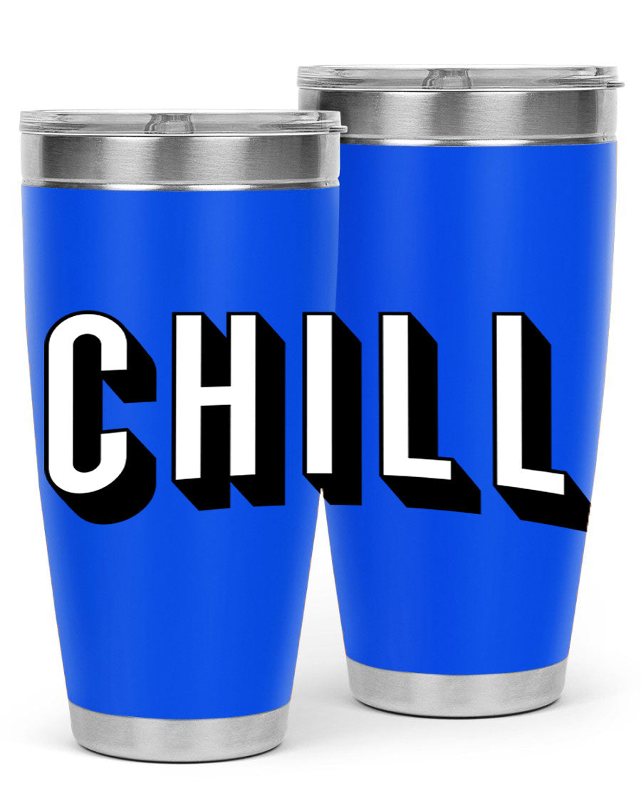 Chill Netflix 186# Cotton Tank featuring stylish black words and phrases, perfect for casual wear and lounging.