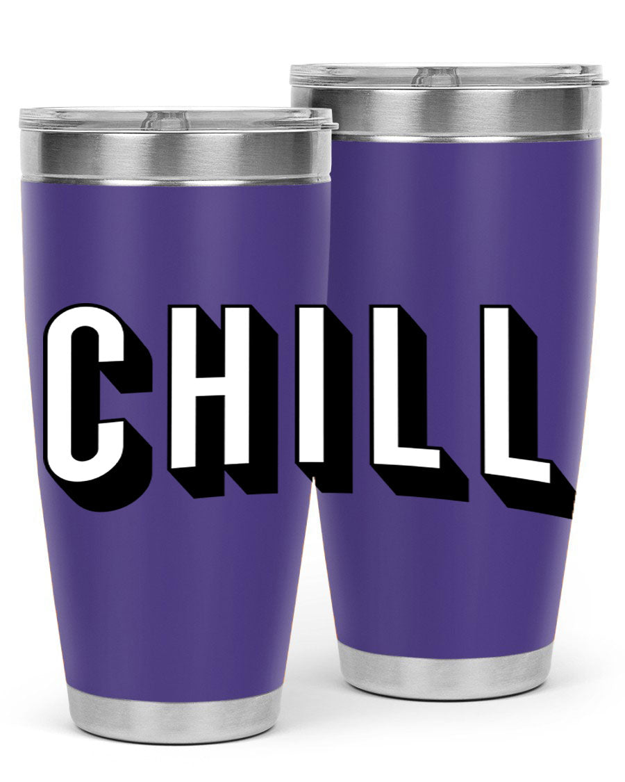 Chill Netflix 186# Cotton Tank featuring stylish black words and phrases, perfect for casual wear and lounging.