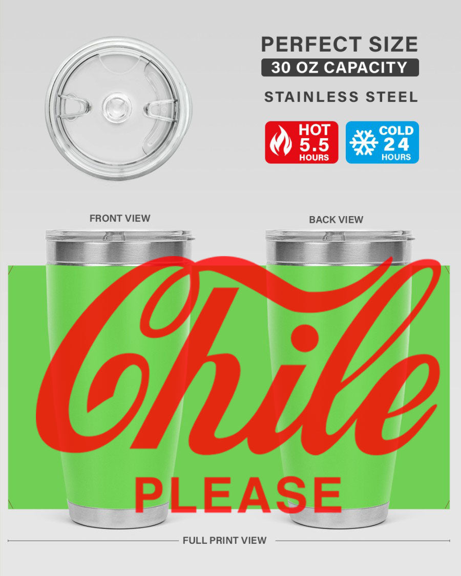 Chile Please 187# Cotton Tank featuring stylish black words and phrases on a soft cotton fabric.