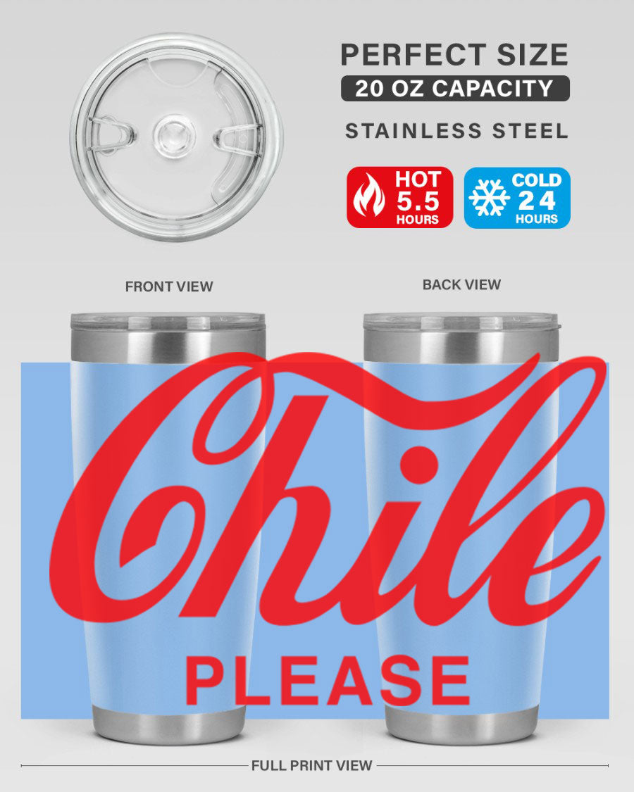 Chile Please 187# Cotton Tank featuring stylish black words and phrases on a soft cotton fabric.