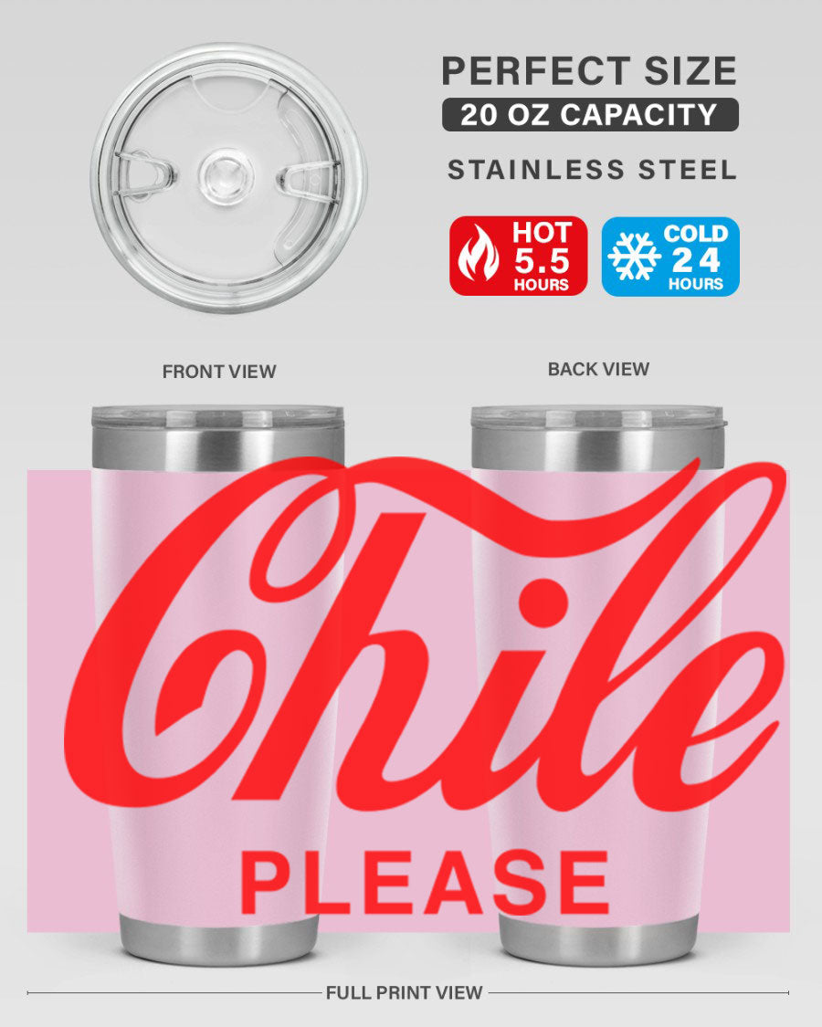 Chile Please 187# Cotton Tank featuring stylish black words and phrases on a soft cotton fabric.