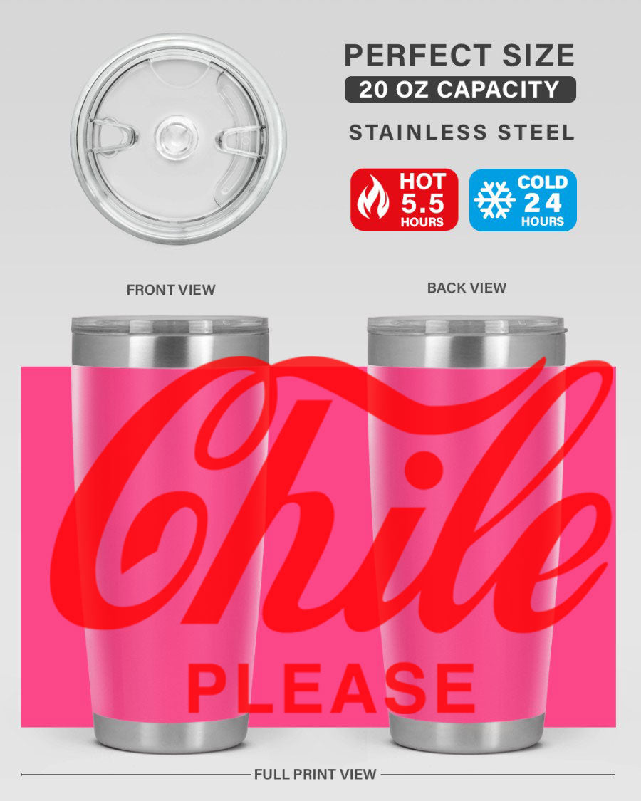 Chile Please 187# Cotton Tank featuring stylish black words and phrases on a soft cotton fabric.