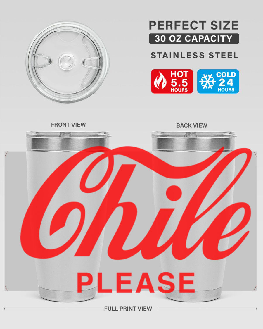 Chile Please 187# Cotton Tank featuring stylish black words and phrases on a soft cotton fabric.