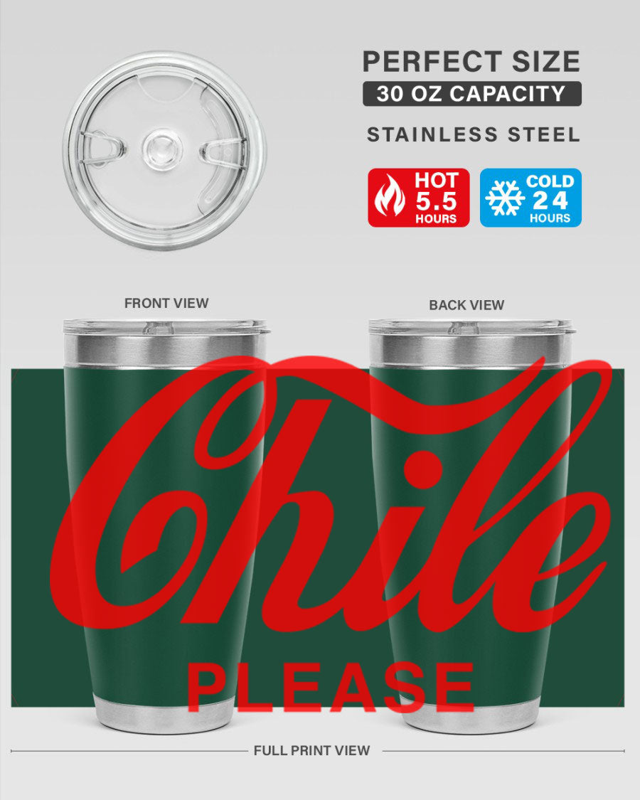 Chile Please 187# Cotton Tank featuring stylish black words and phrases on a soft cotton fabric.